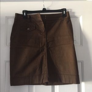 Brown chino material skirt